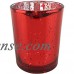 Just Artifacts Speckled Mercury Glass Votive Candle Holder 2.75"H (6pcs, Speckled Blush Votives)   
